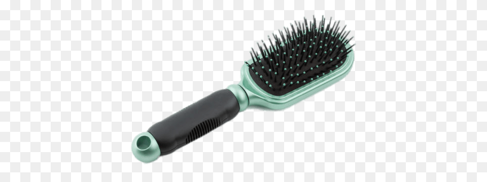 Hair Brush Black And Green, Device, Tool, Smoke Pipe Png Image