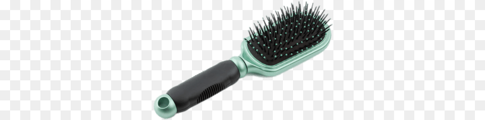 Hair Brush Black And Green Things We Use For Personal Hygiene, Device, Tool, Smoke Pipe Png Image