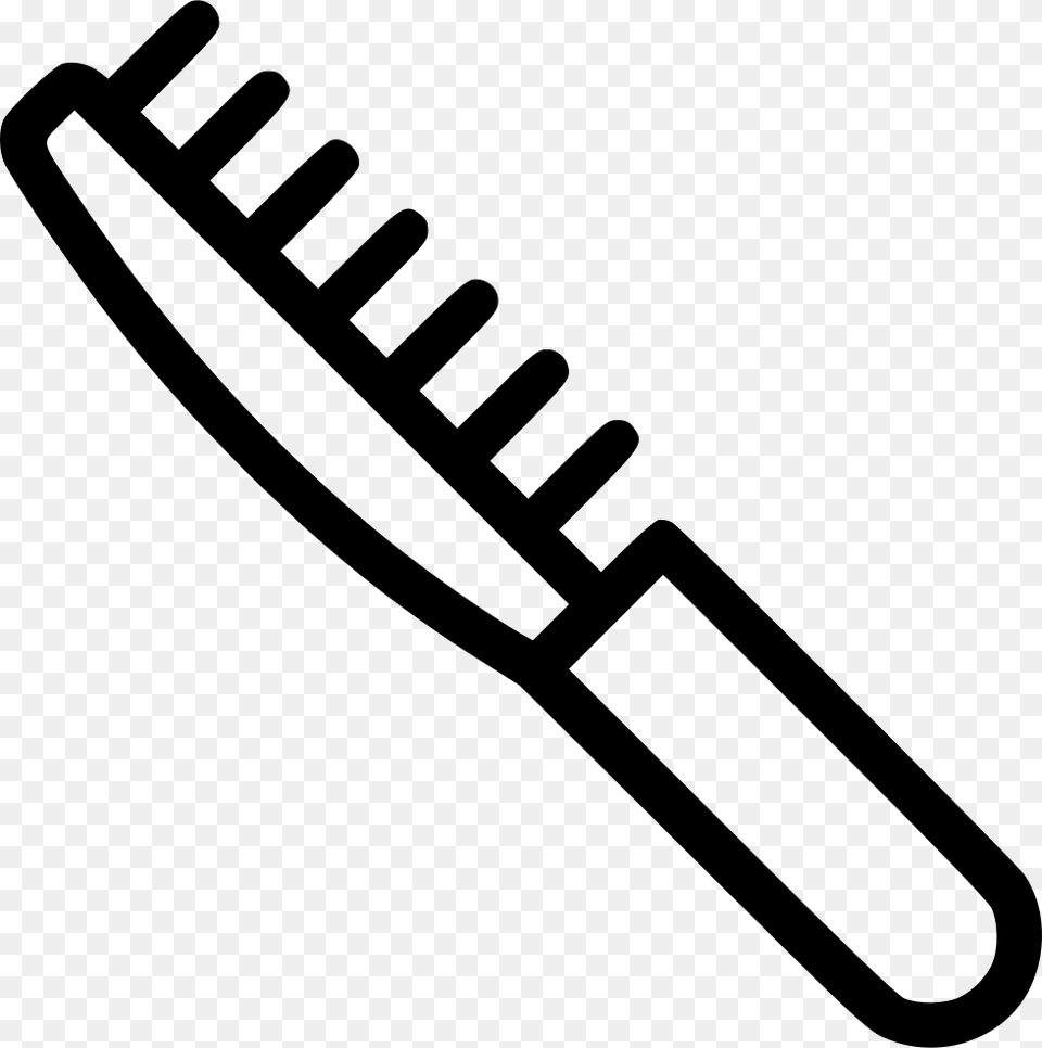 Hair Brush Black And White Hairbrush, Device, Tool, Smoke Pipe, Toothbrush Free Png Download