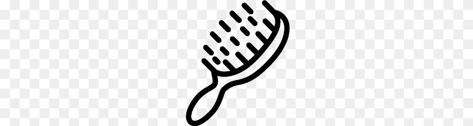 Hair Brush Cartoon Pictures, Gray Free Png