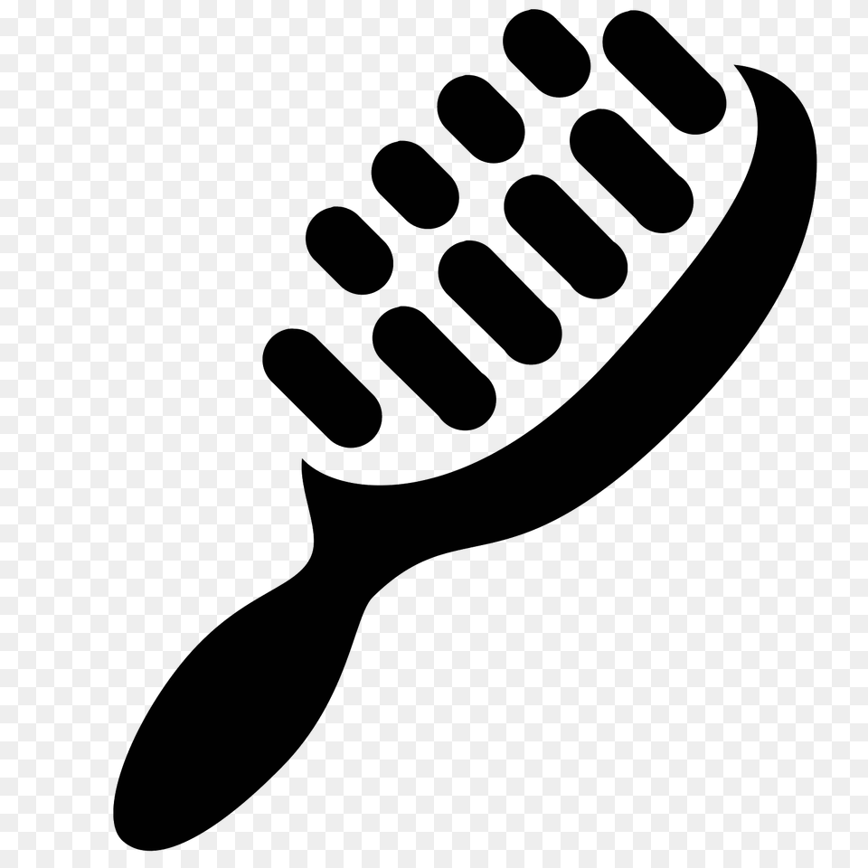 Hair Brush Icon, Gray Free Png Download