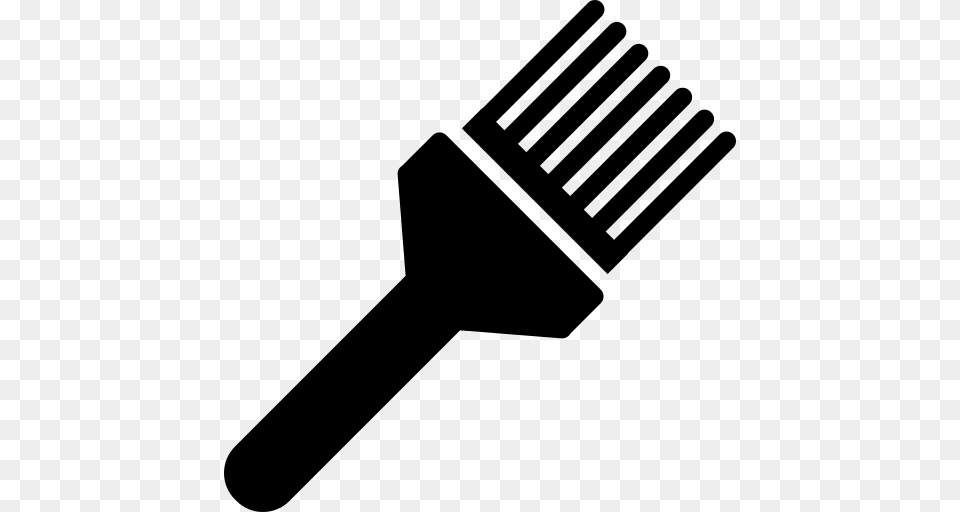 Hair Brush Icon, Gray Png