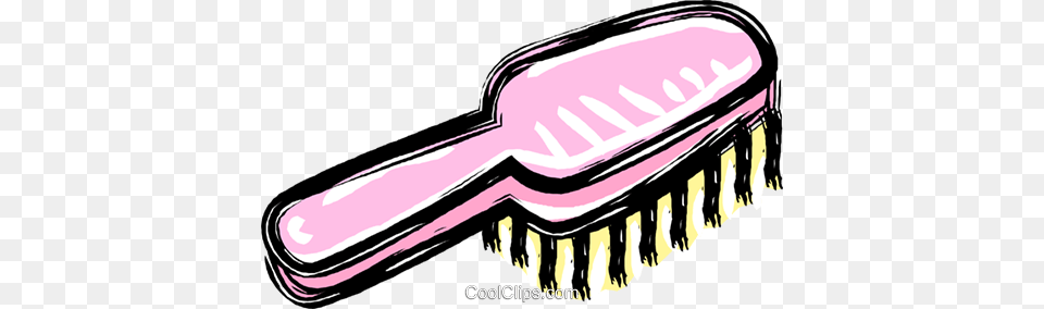 Hair Brush Royalty Vector Clip Art Illustration, Device, Tool, Toothbrush Free Png