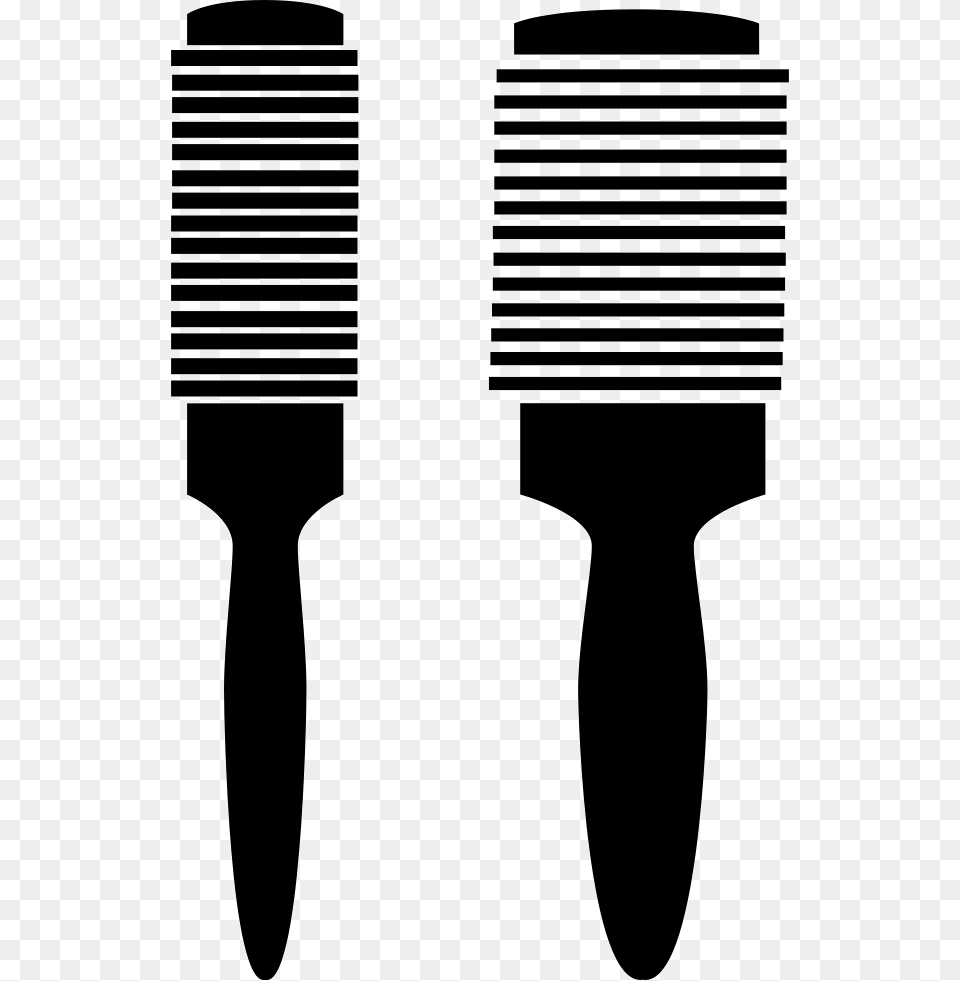 Hair Brushes, Brush, Device, Tool, Silhouette Free Transparent Png