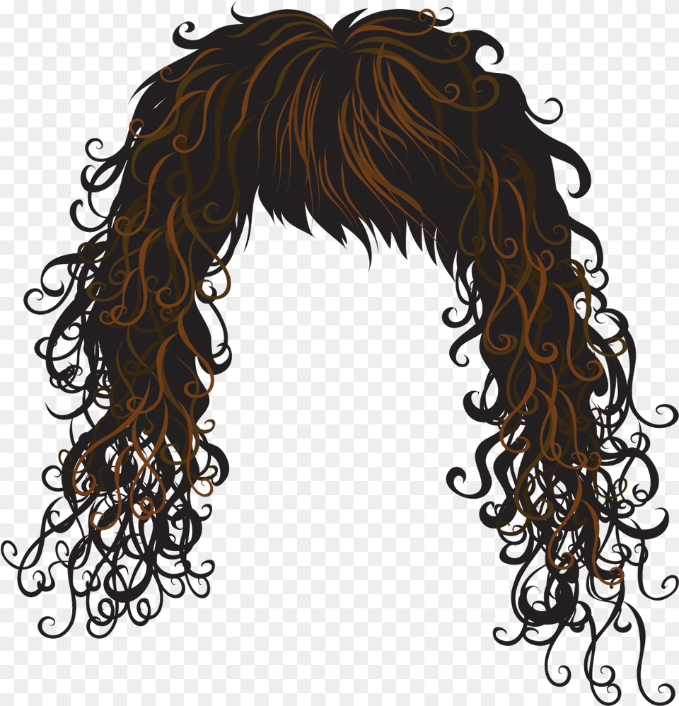 Hair Clipart Crazy Wig For Curly Hair Clip Art, Chandelier, Lamp, Arch, Architecture Free Png