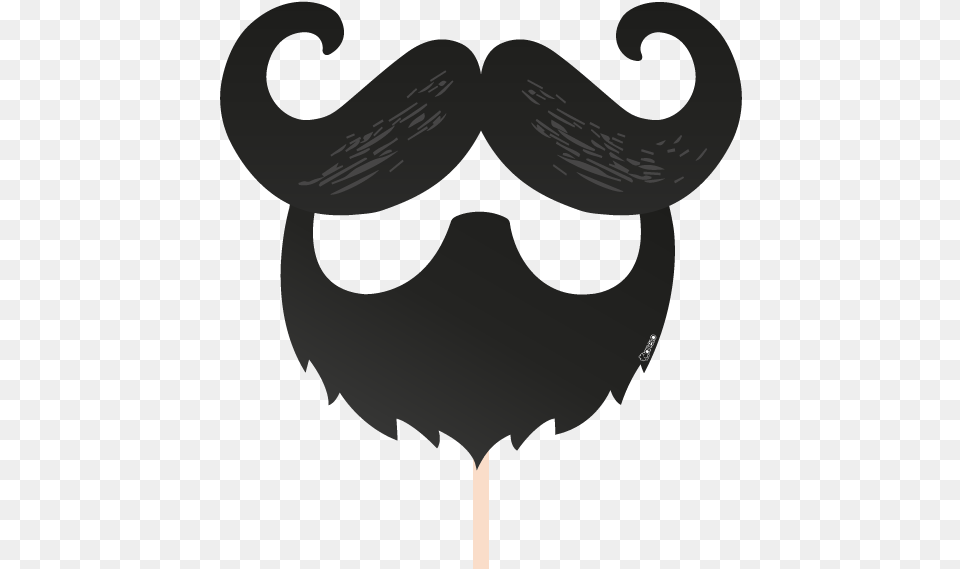 Hair Clipart Photo Booth Moustache And Beard Outline, Face, Head, Mustache, Person Free Transparent Png