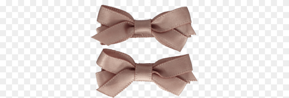 Hair Clips With Satin Bow Mauve Beige Your Little Miss Satin, Accessories, Formal Wear, Tie, Bow Tie Free Png