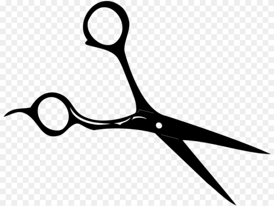 Hair Cutting Scissors Clipart Kid, Gray Png Image