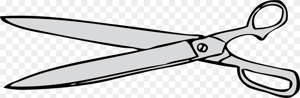 Hair Cutting Shears Cartoon Scissors Drawing, Blade, Weapon, Dagger, Knife Free Png Download