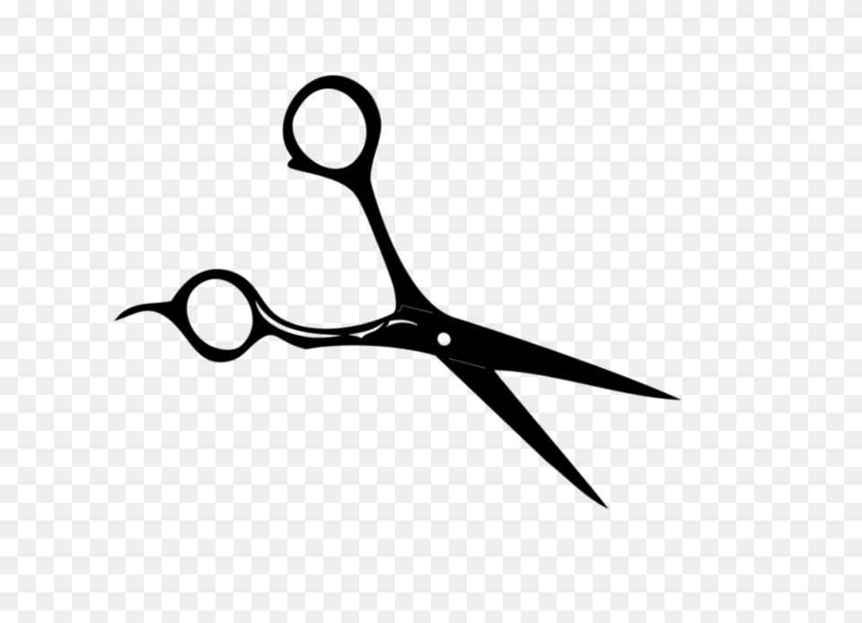 Hair Cutting Shears Hairdresser Comb Clip Art, Gray Free Transparent Png
