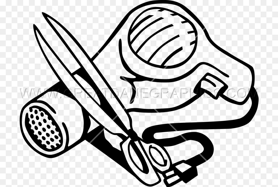 Hair Dryer And Scissors Hair Dryer And Scissors, Grass, Lawn, Plant, Electrical Device Free Transparent Png