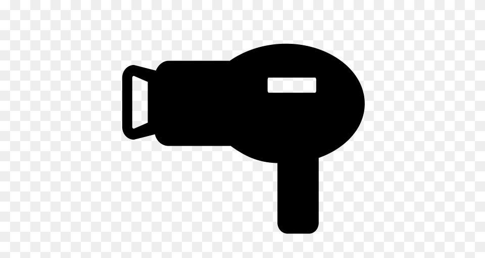 Hair Dryer Hair Dryer Hair Salon Icon With And Vector Format, Gray Png Image