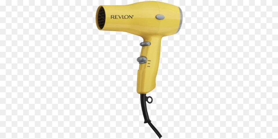 Hair Dryer Yellow Small, Appliance, Blow Dryer, Device, Electrical Device Free Png