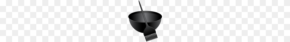 Hair Dye Brush And Mixing Bowl Clip Art Gallery, Device, Tool, Cutlery, Cooking Pan Png