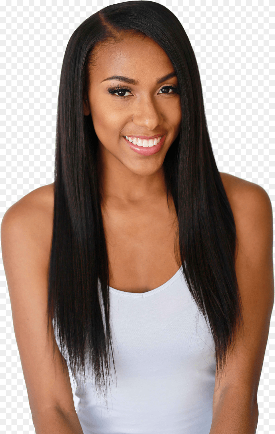 Hair Extensions For Black Women Download Hair Extension For Black People, Black Hair, Person, Head, Face Free Png