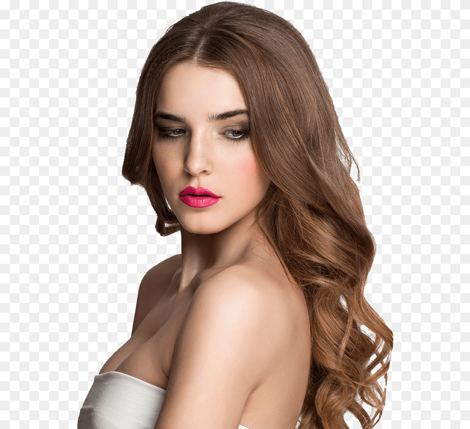 Hair Extensions Woman Long Brown Curly Hair Woman Curly Long Hair, Adult, Portrait, Photography, Person Free Png