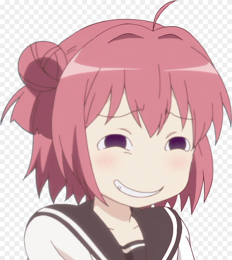 Hair Face Pink Facial Expression Nose Anime Human Hair Yuru Yuri Akari Smug, Book, Comics, Publication, Baby Png