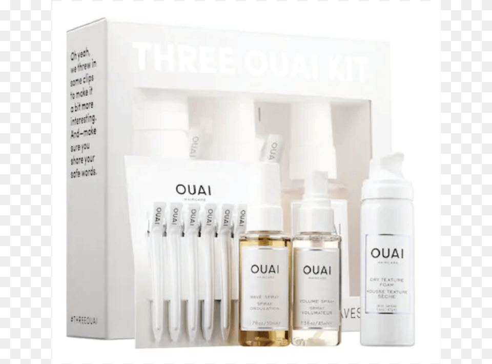 Hair Gift Guide 33 Ouai Kit, Bottle, Cosmetics, Perfume Png