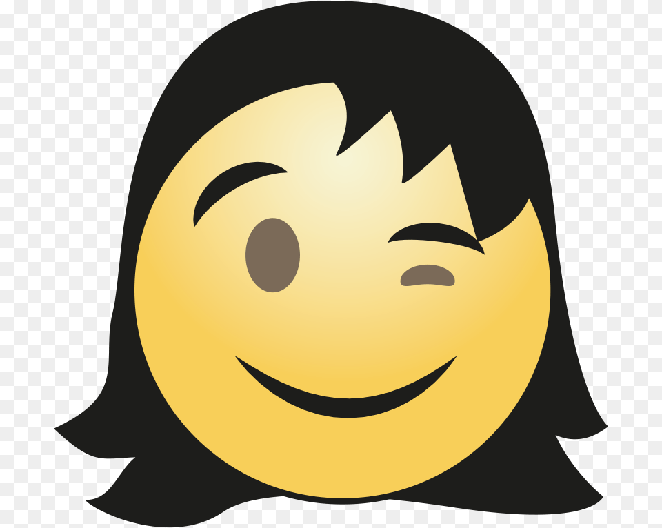 Hair Girl Emoji Hd Mart Girl Emoji, Person, Face, Head Png