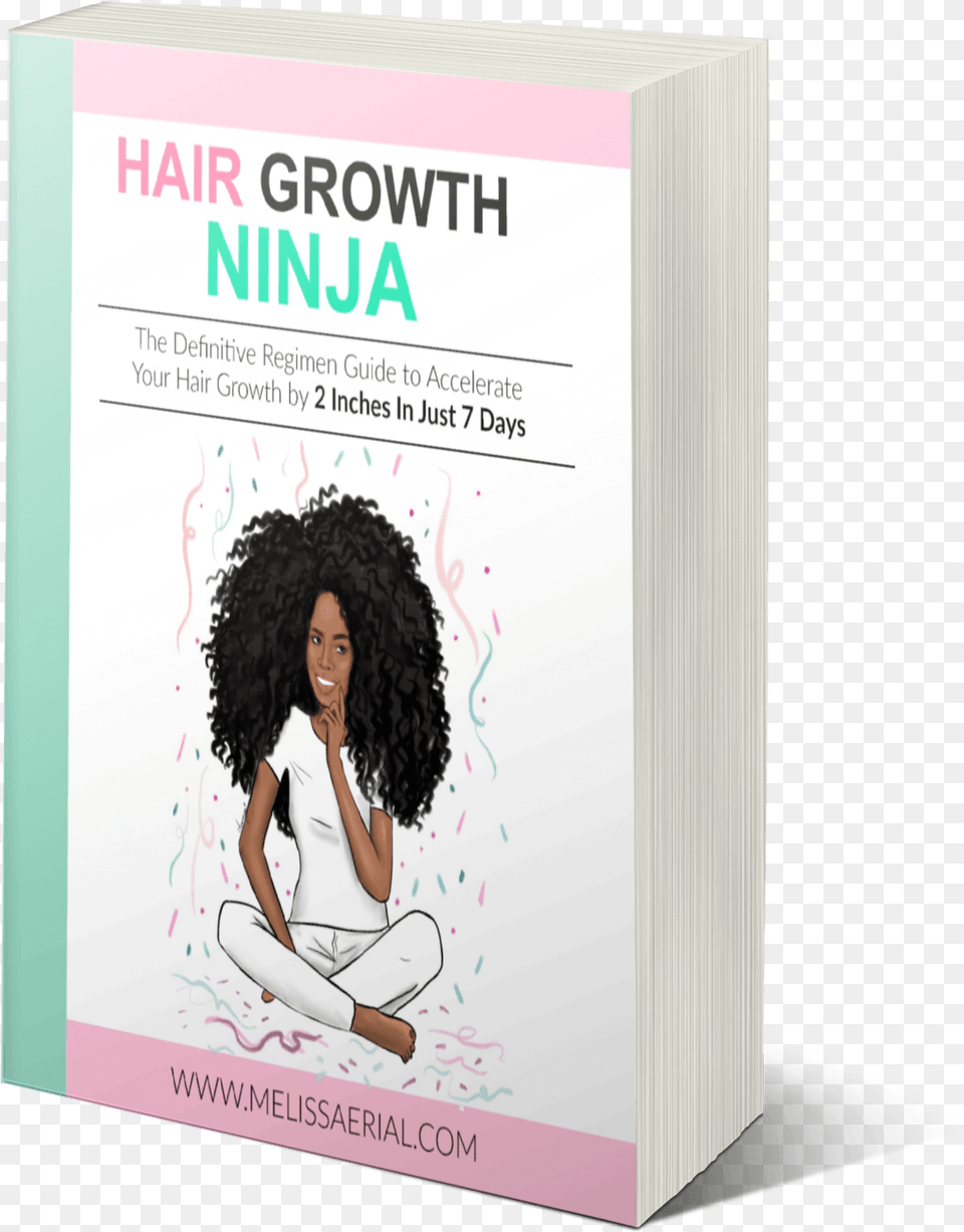 Hair Growth Ninja Book Cover, Adult, Person, Woman, Female Free Png