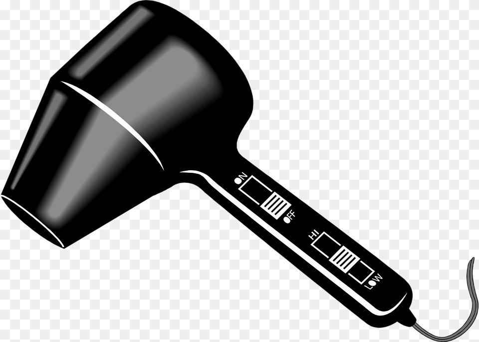 Hair Iron And Blow Dryer Clip Art, Device, Appliance, Electrical Device, Blow Dryer Png Image