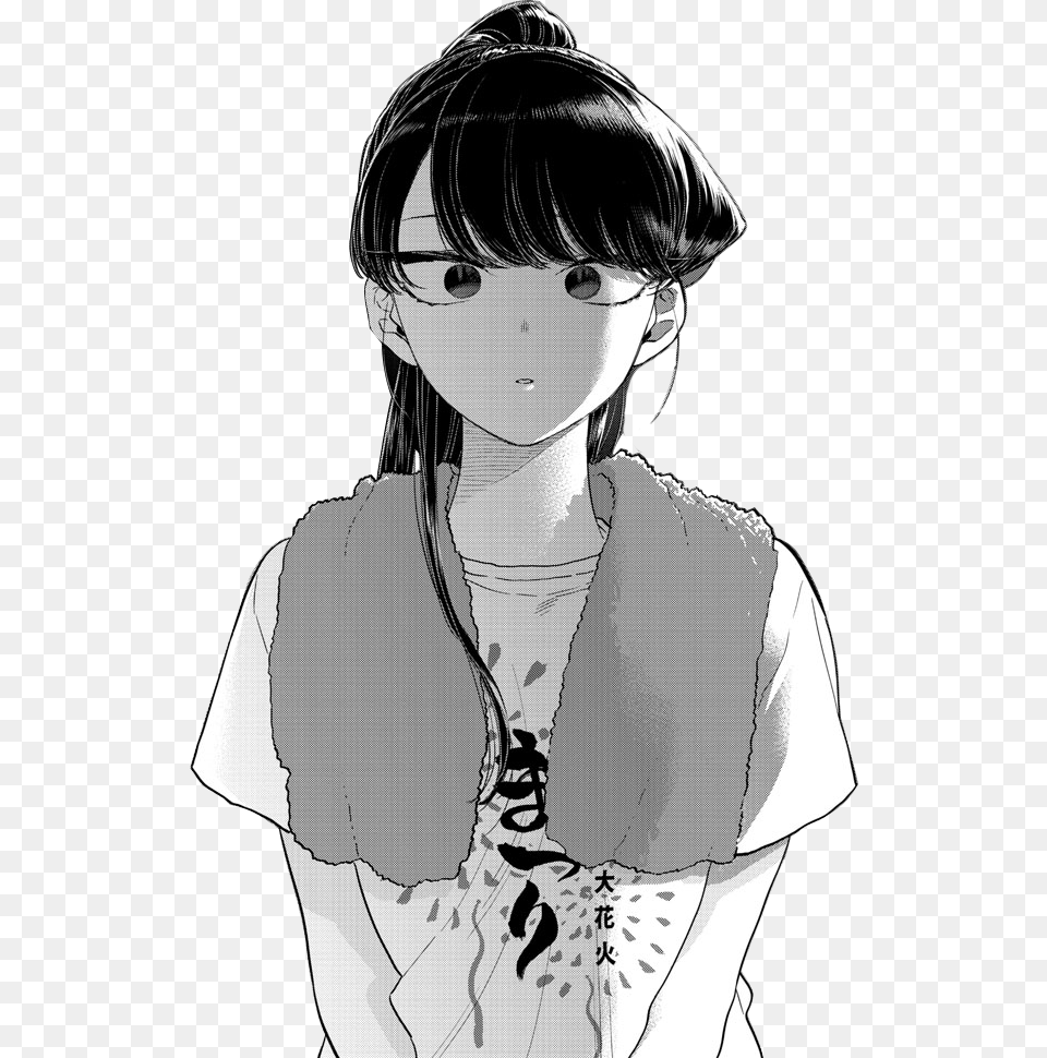 Hair Neck Hairstyle Illustration Black Hair Fashion Komi San Chapter, Book, Comics, Publication, Manga Png Image