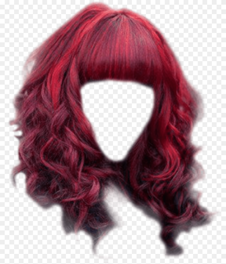 Hair Red Highlights Costume Dressup Lace Wig, Adult, Female, Person, Woman Png