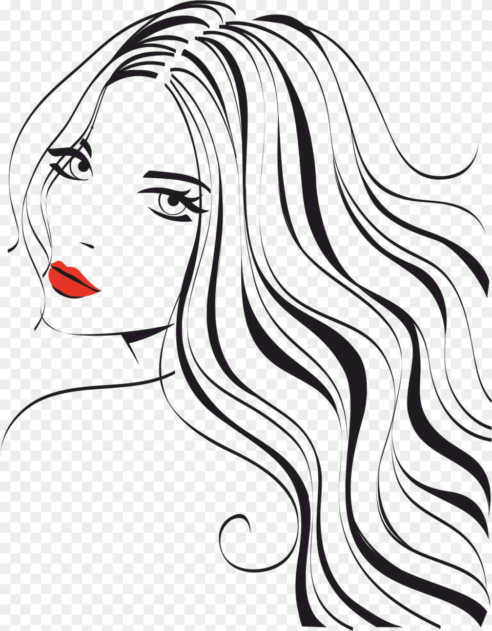 Hair Salon At Getdrawings Beauty Face Silhouette, Adult, Female, Person, Woman Png Image