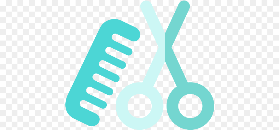 Hair Salon Scissor Icon Circle, Cutlery Free Png Download
