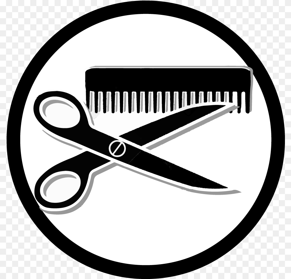 Hair Scissors Image Hairdresser Symbol, Disk Free Png Download