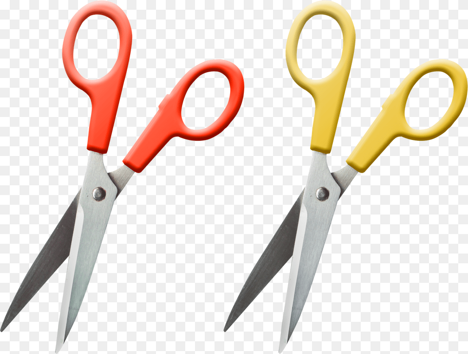 Hair Scissors Image Yellow Scissors, Blade, Shears, Weapon Png
