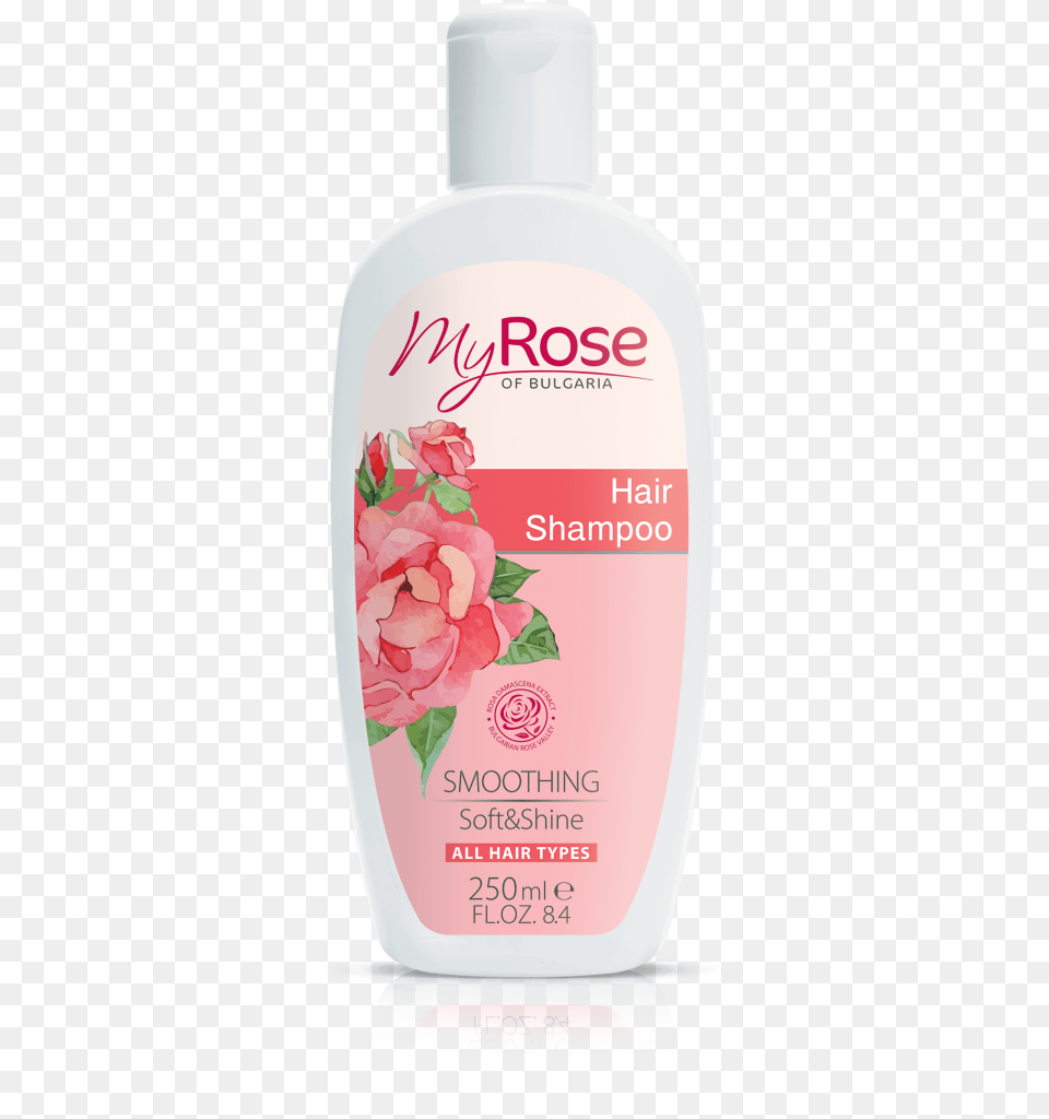 Hair Shampoo My Rose Of Bulgaria, Bottle, Lotion, Flower, Plant Free Png