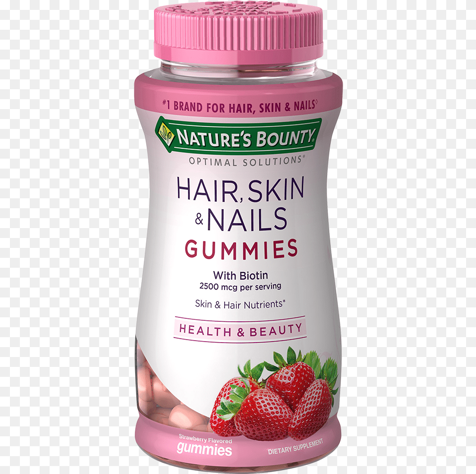 Hair Skin Amp Nails Hair Skin Nails Gummies, Berry, Food, Fruit, Plant Free Png Download