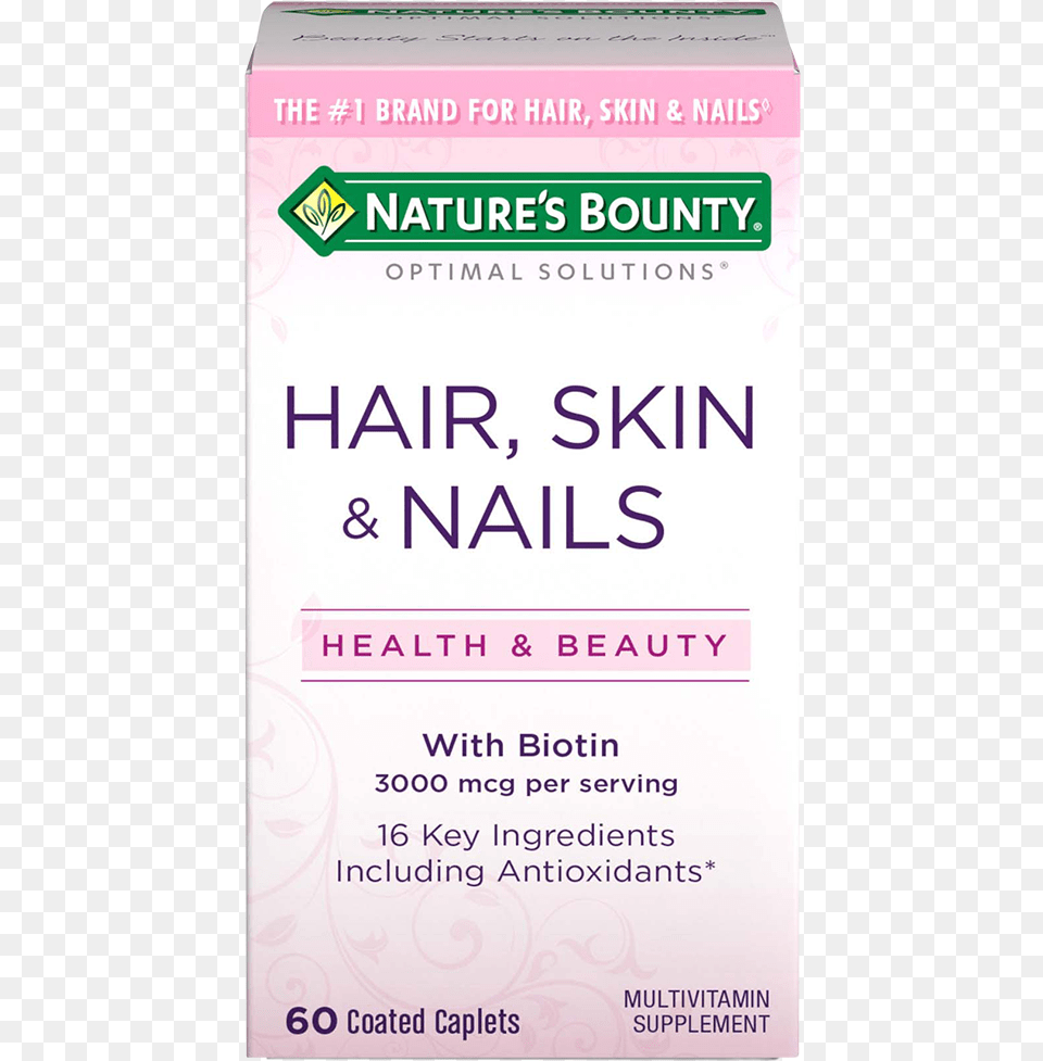 Hair Skin Amp Nails Nature Bounty Prenatal Vitamin, Herbal, Herbs, Plant, Advertisement Free Png Download