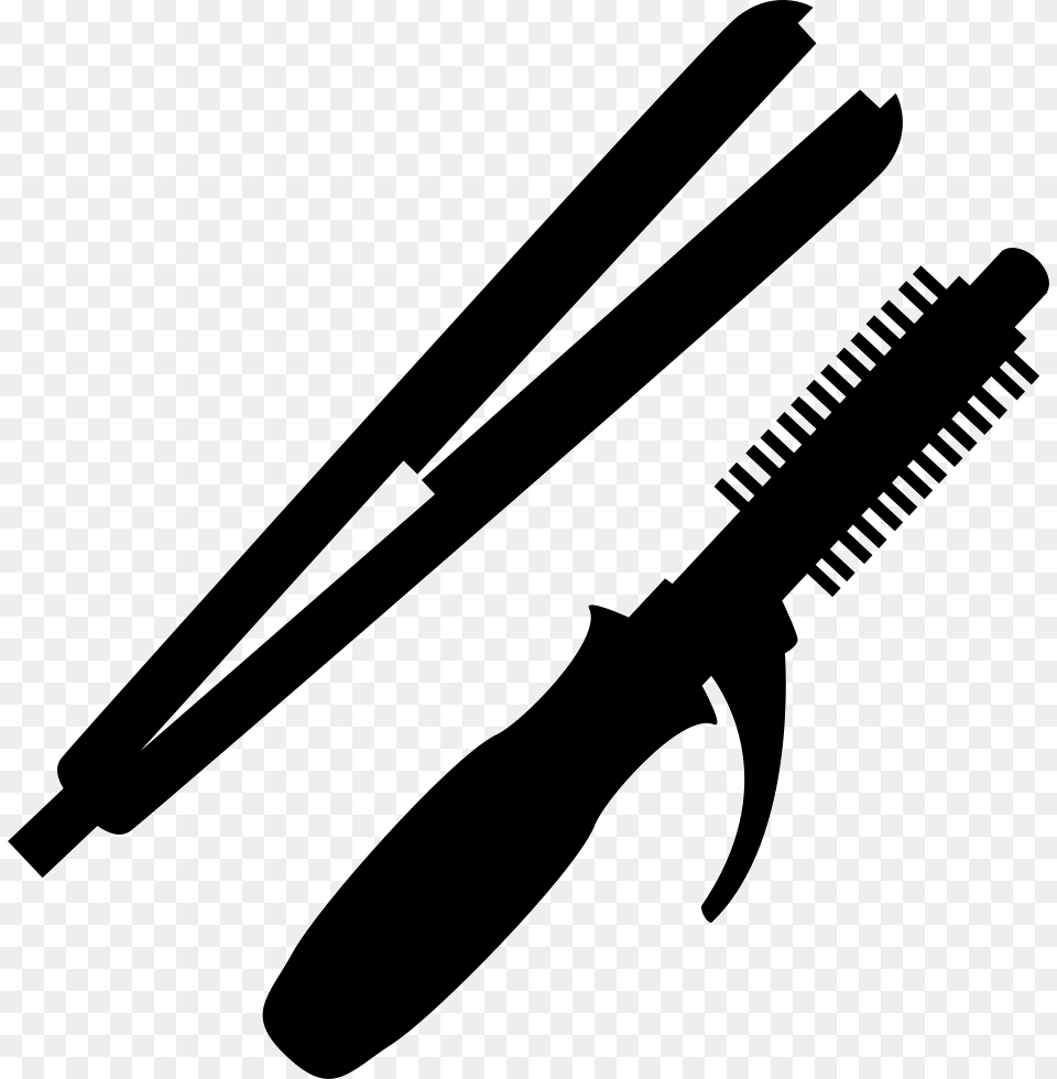 Hair Straighter And Hair Curler Hair Styling Icon, Blade, Razor, Weapon, Cosmetics Free Png