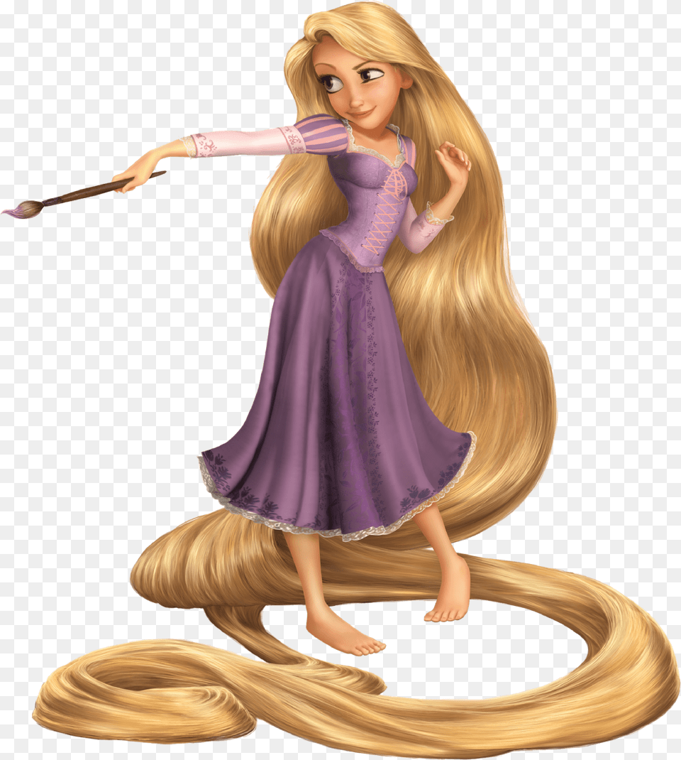 Hair Transparent Disney Princess Rapunzel Tangled, Figurine, Person, Adult, Female Free Png Download