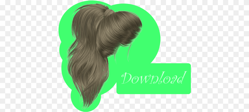 Hair Transparent Ponytail Messy Ponytail, Adult, Female, Person, Woman Free Png