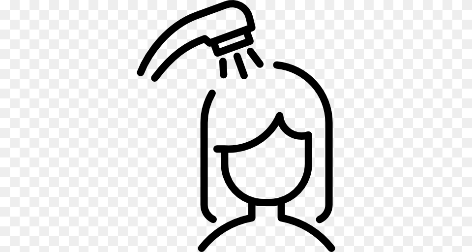 Hair Washing, Stencil Free Png Download