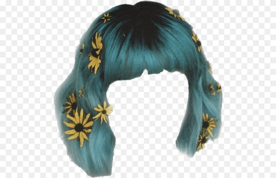 Hair Weave Tracks Wigs Flowers Short Shorthair Aesthetic Hairstyles, Adult, Female, Person, Woman Png Image