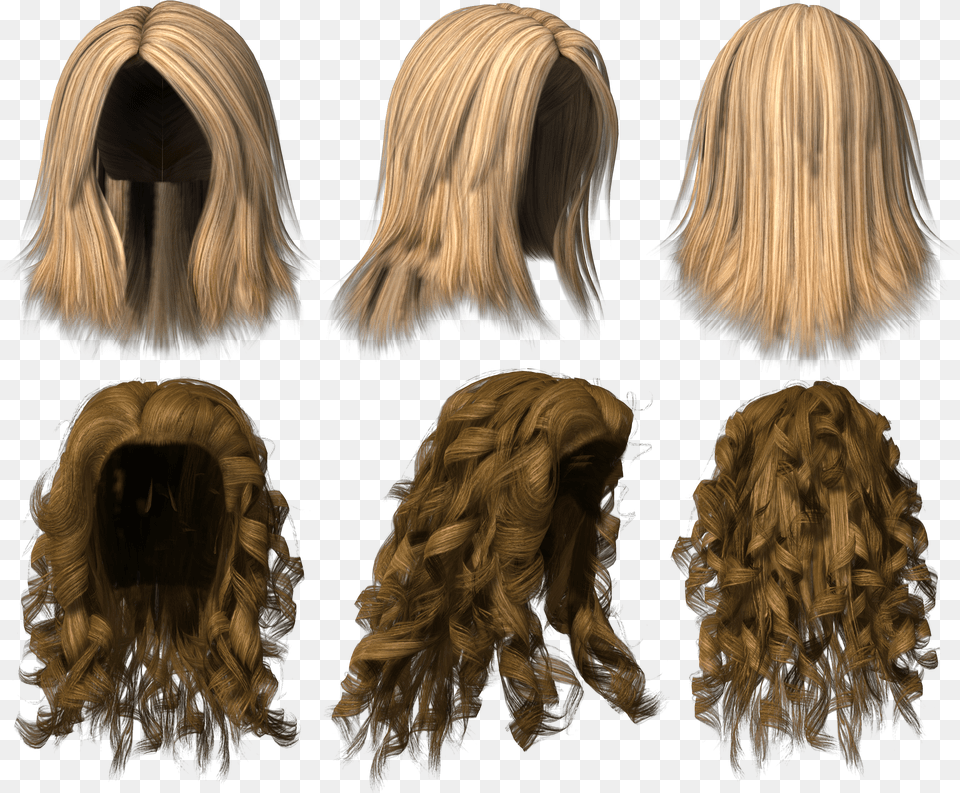 Hair Wig 3d Hair Free Png Download