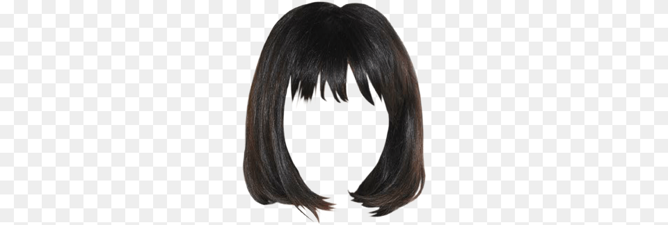 Hair Wig Hair Bangs, Black Hair, Person, Adult, Female Png