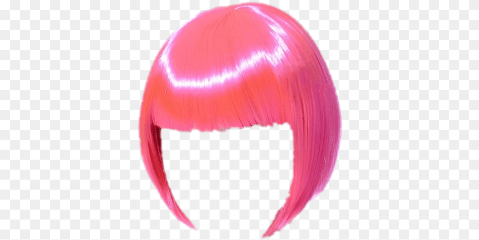 Hair Wig Wigs Haircut Hairstyle Hairdo Pink Wig Red Bob Person, Astronomy, Moon, Nature Free Transparent Png
