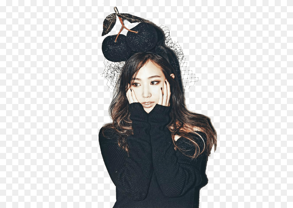 Hairblack Accessorycapbeanieart Kwon Yuri Photoshoot, Woman, Adult, Portrait, Face Free Png