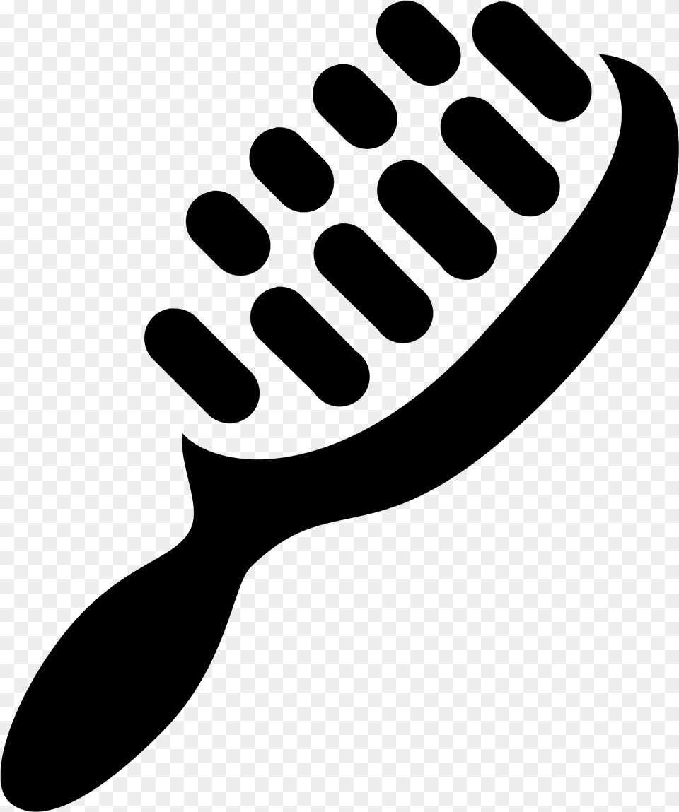 Hairbrush, Gray Free Transparent Png