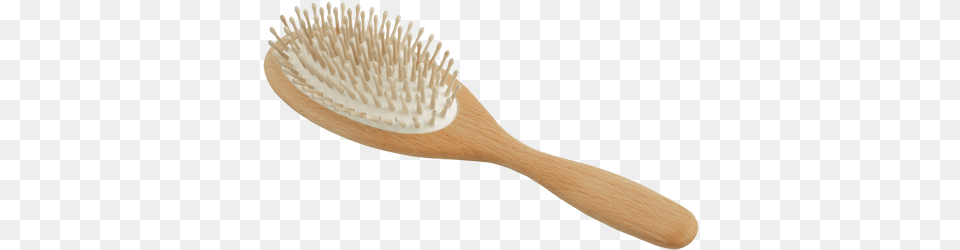 Hairbrush Oval With Wood Pegs Beechwood Wooden Hair Brush, Device, Tool Free Transparent Png