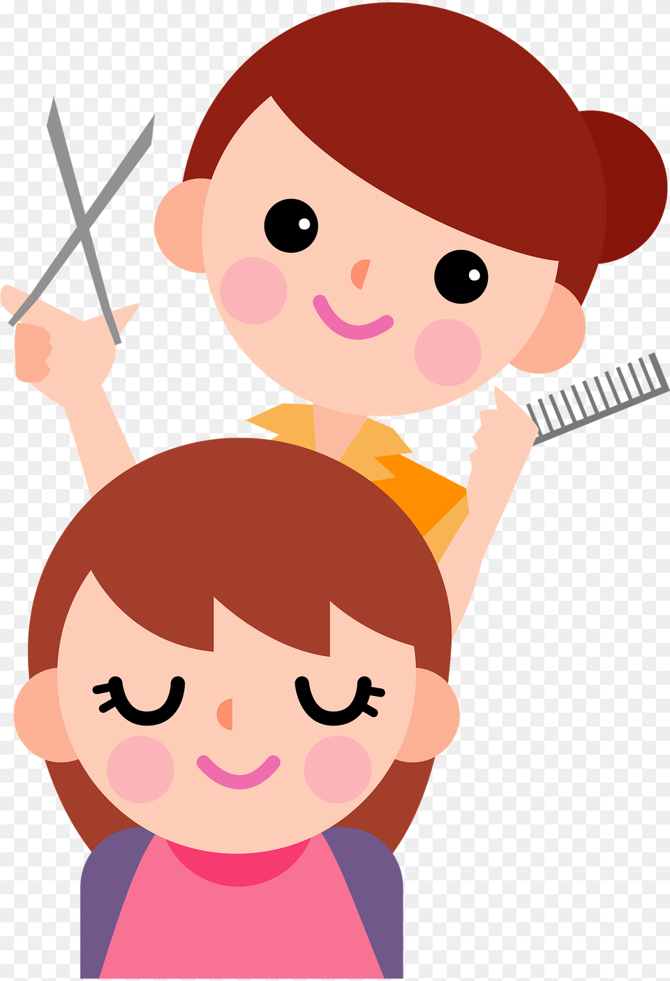 Haircut Hairdresser Clipart, Baby, Person, Face, Head Free Png
