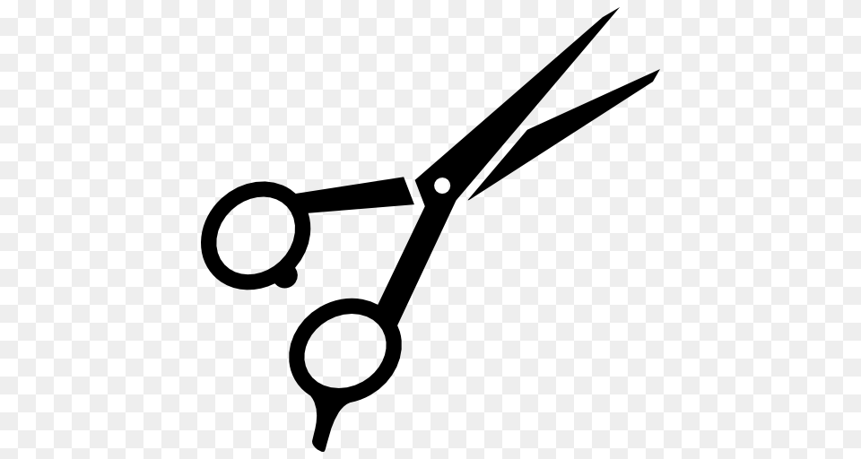Haircutting Shears Clip Art, Gray Free Png