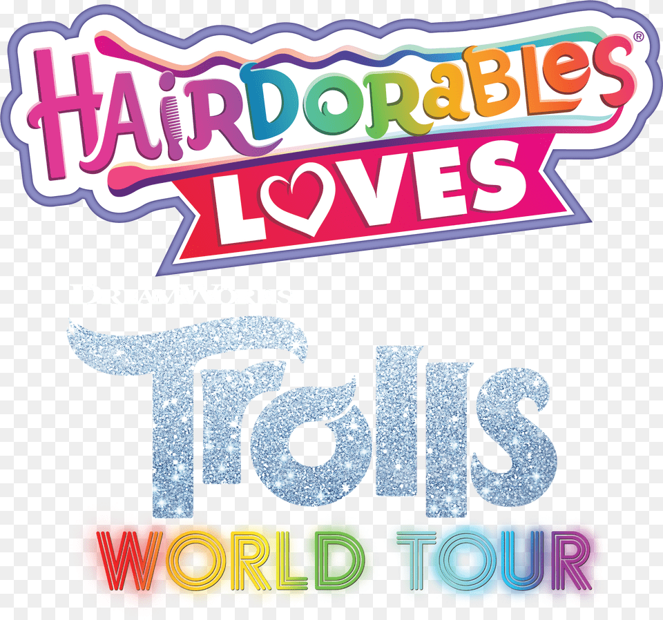 Hairdorables Loves Trolls World Tour Language, Advertisement, Poster, Text, Dynamite Png Image