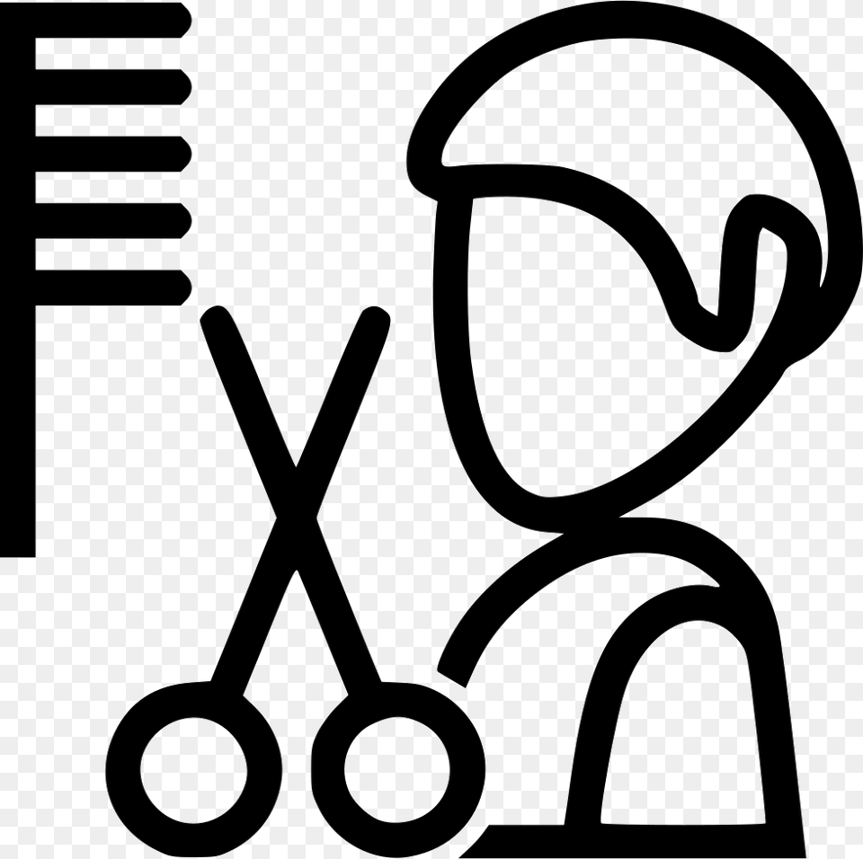 Hairdresser Comments Camera Man Icon, Stencil, Smoke Pipe Png Image