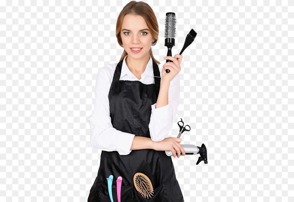 Hairdresser Download Image Hairdresser, Electrical Device, Microphone, Teen, Female Free Transparent Png